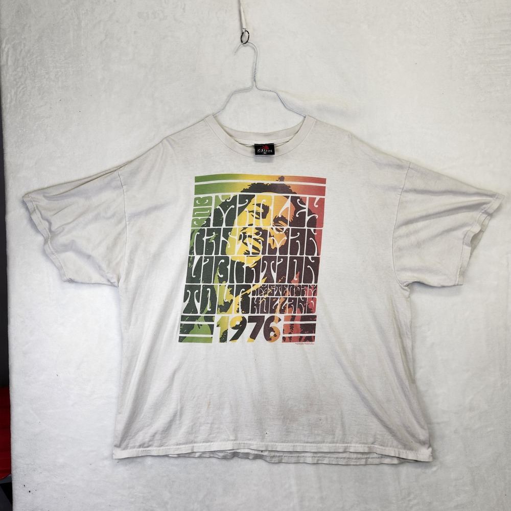 Zion Rootswear Bob Marley Rastaman Vibration Tour 1976 Graphic‎ T-Shirt Mens 3X